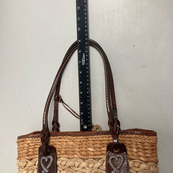 BRIGHTON BASKET WEAVE HANDBAG 7.5X4X12 - Picture 3 of 11